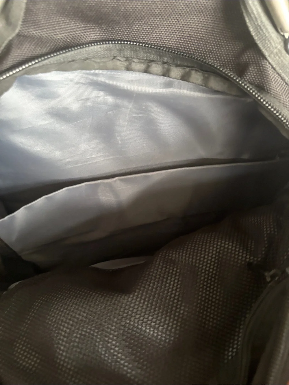 Men's Black and Gray Travel Backpack with Organizer Pockets